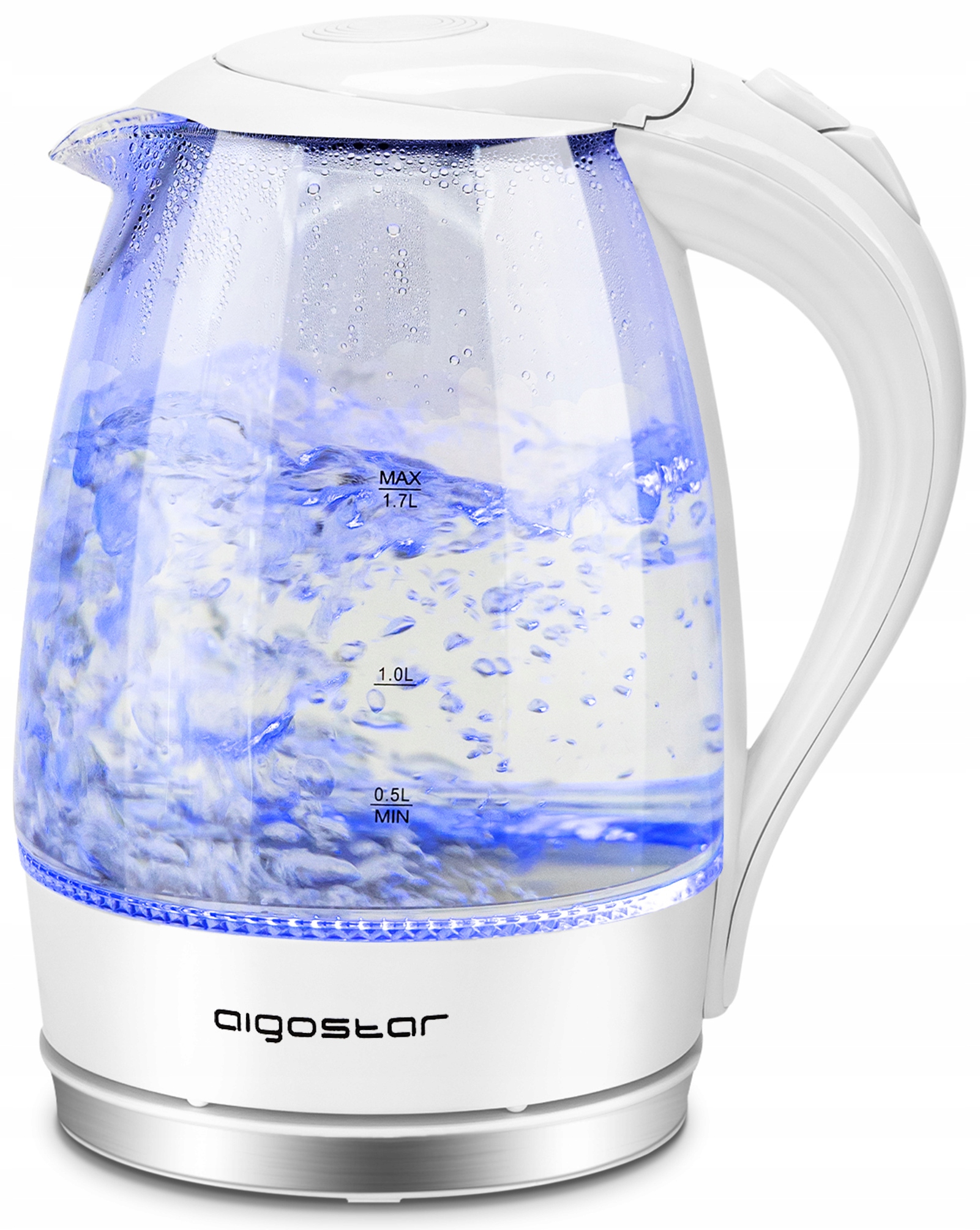 Rýchlovarná kanvica Aigostar EVE 30 GON 2200 W, 1,7 l, biela